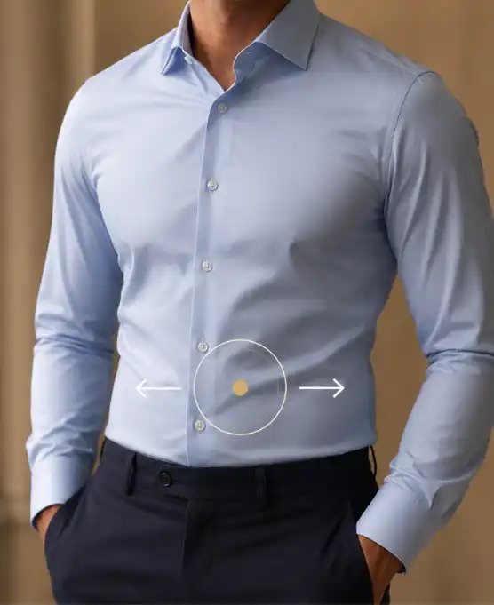 Shirt slimming alteration